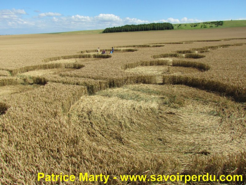 Etchilhampton (2), Wiltshire crop circle, aerial photo 65